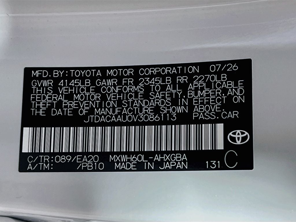2027 Toyota Prius XLE