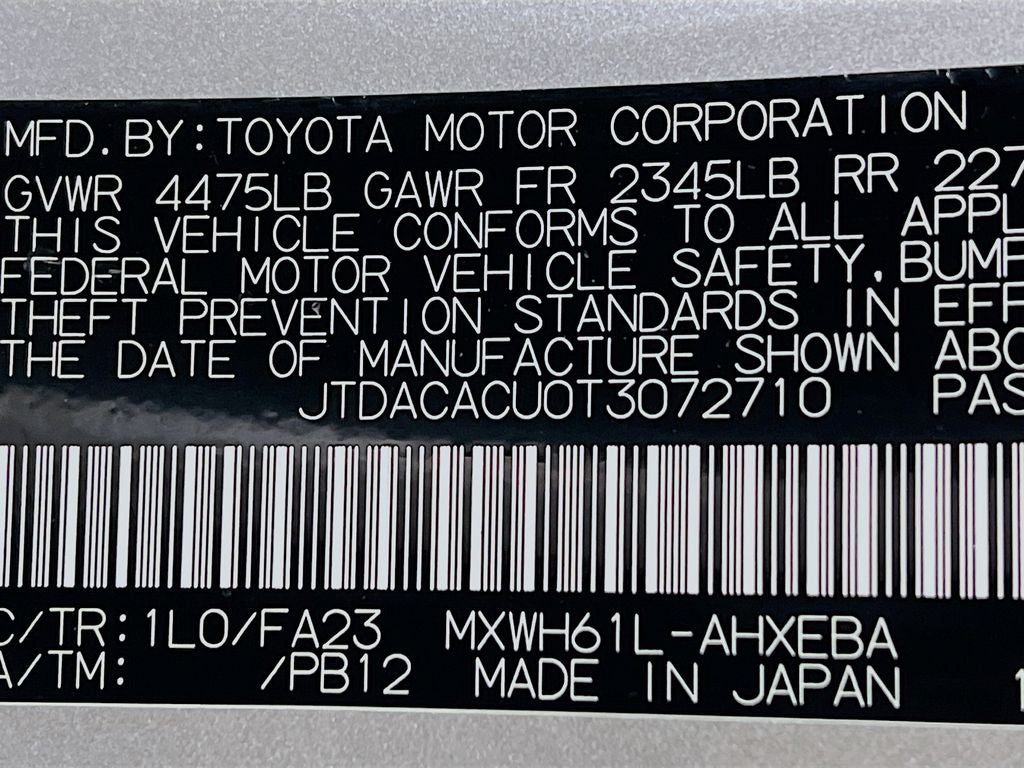 2026 Toyota Prius Plug-in Hybrid SE