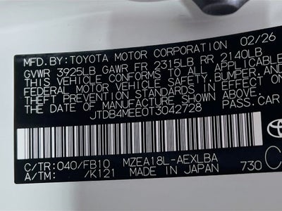 2026 Toyota Corolla LE S