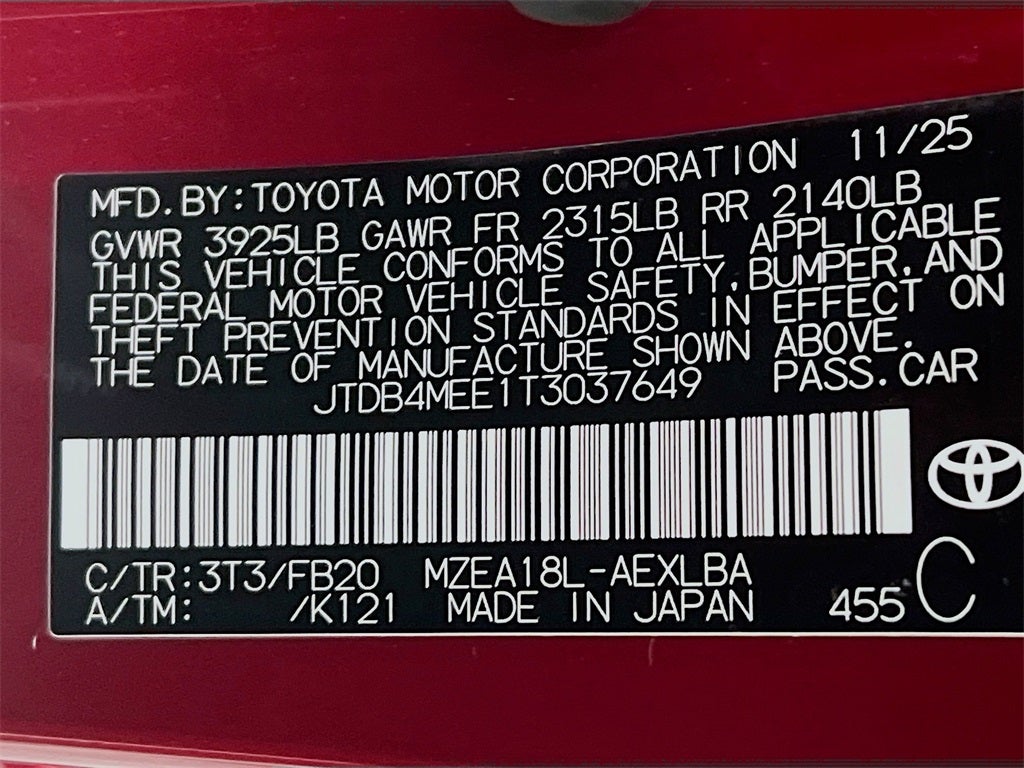 2026 Toyota Corolla LE