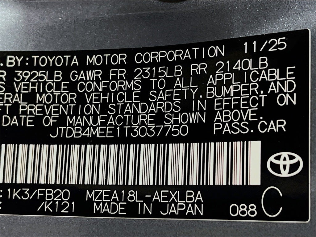 2026 Toyota Corolla LE