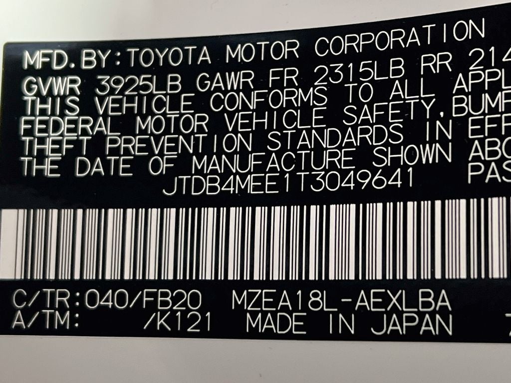2026 Toyota Corolla LE S