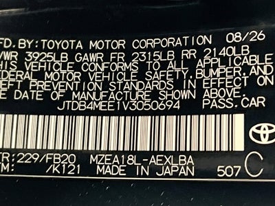 2027 Toyota Corolla LE