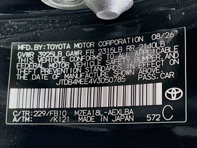 2027 Toyota Corolla LE