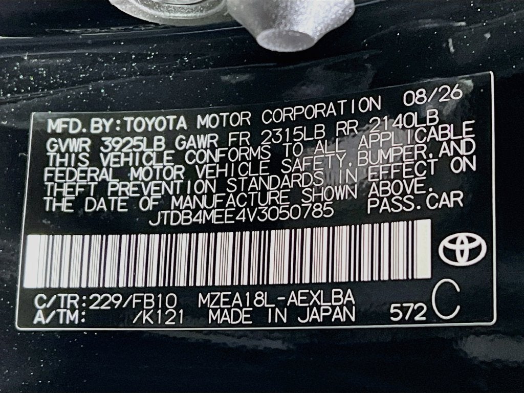 2027 Toyota Corolla LE
