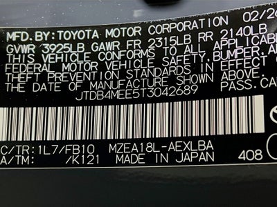 2026 Toyota Corolla LE