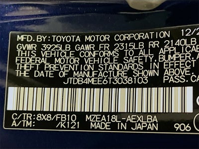 2026 Toyota Corolla LE