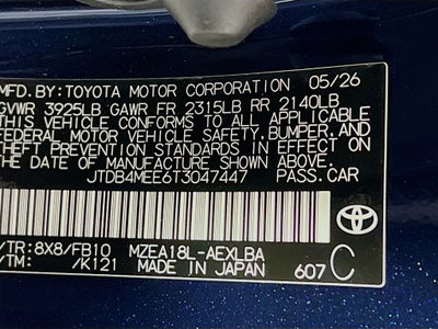 2026 Toyota Corolla LE