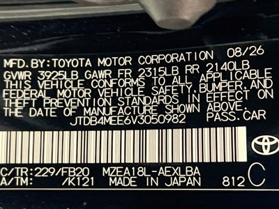 2027 Toyota Corolla LE S