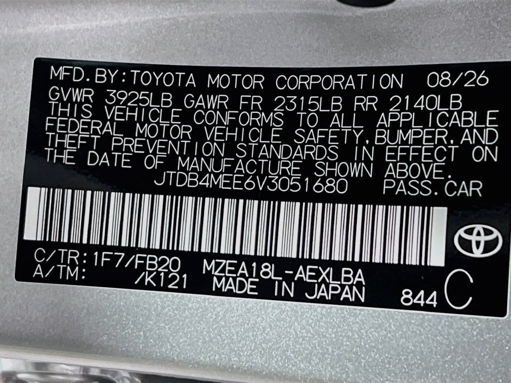 2027 Toyota Corolla LE S