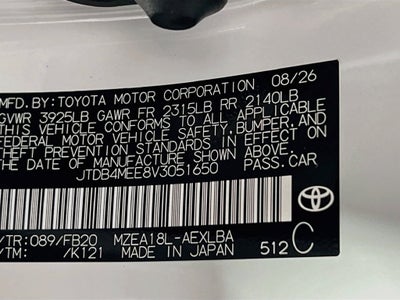 2027 Toyota Corolla LE S