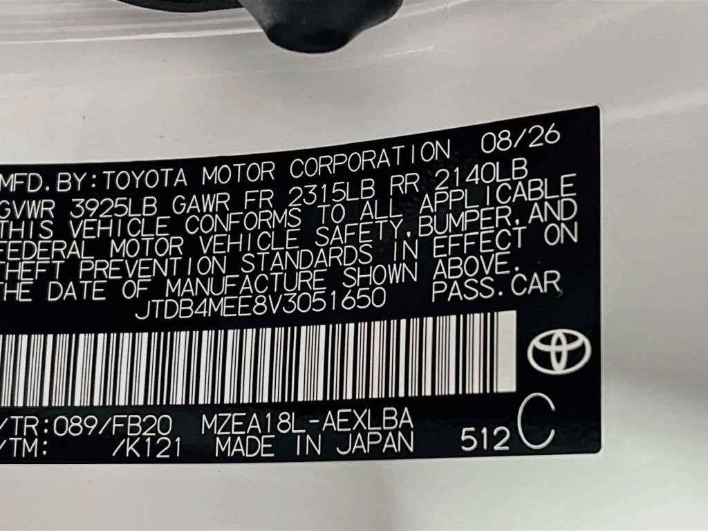 2027 Toyota Corolla LE S