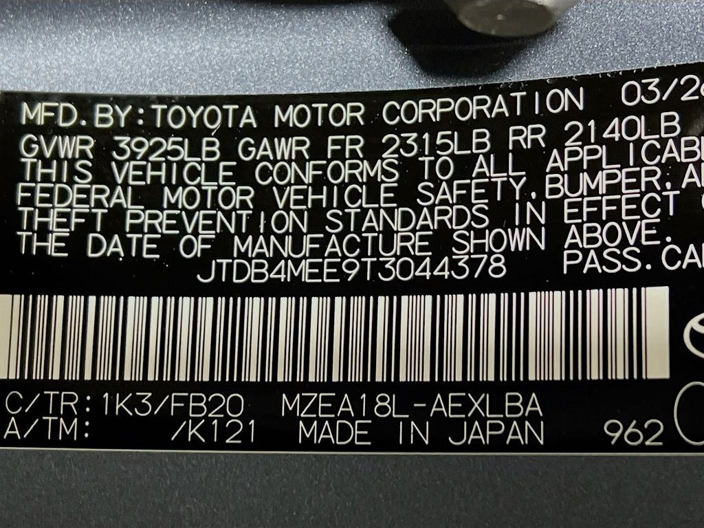 2026 Toyota Corolla LE S