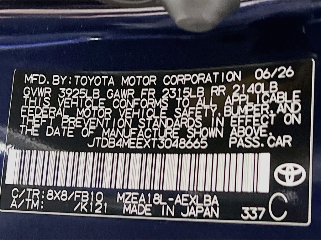 2026 Toyota Corolla LE