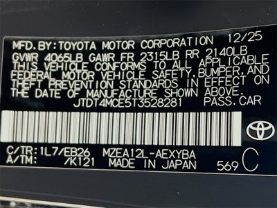 2026 Toyota Corolla XSE