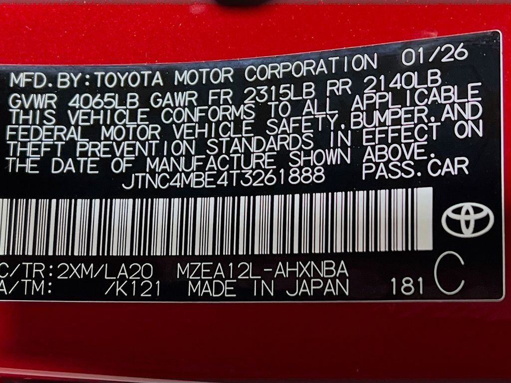 2026 Toyota Corolla Hatchback XSE