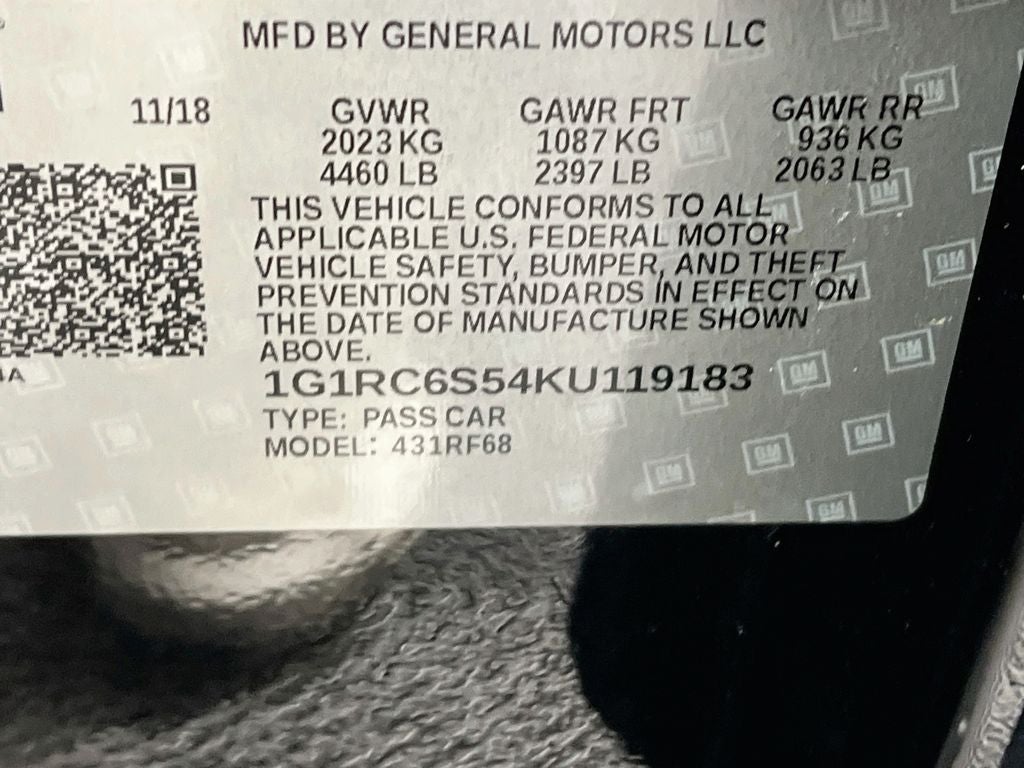 2019 Chevrolet Volt LT