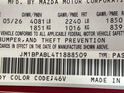 2026 Mazda Mazda3 Sedan 2.5 S Select Sport