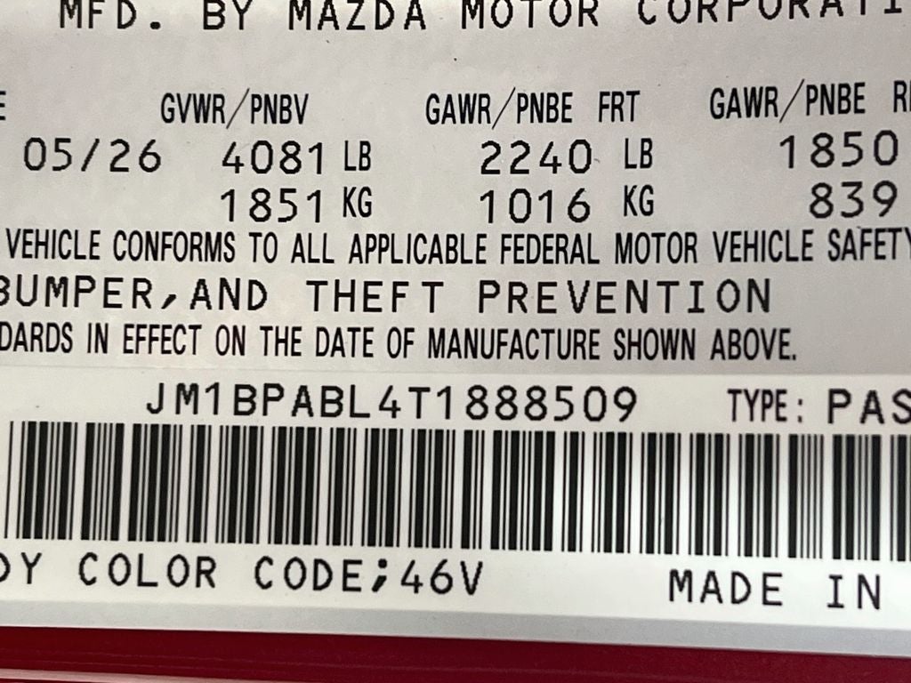 2026 Mazda Mazda3 Sedan 2.5 S Select Sport