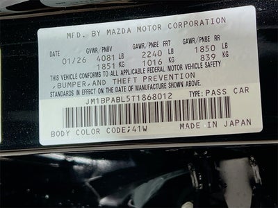 2026 Mazda Mazda3 Sedan 2.5 S Select Sport