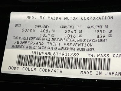 2026 Mazda Mazda3 2.5 S Select Sport S