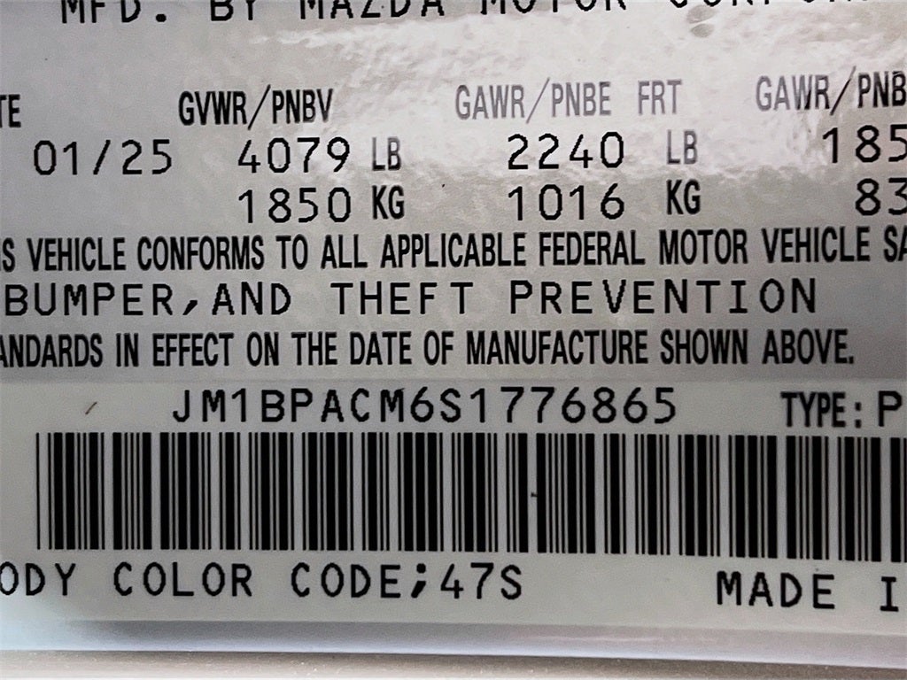 2025 Mazda Mazda3 2.5 S Preferred Package