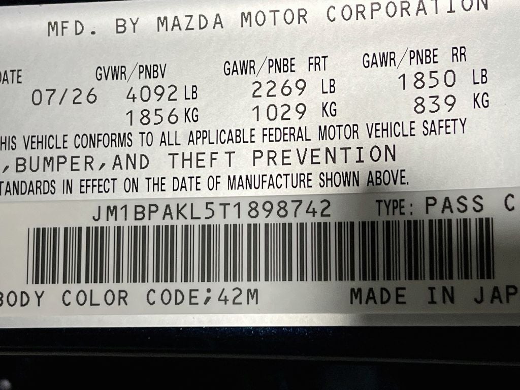 2026 Mazda Mazda3 2.5 S Select Sport S