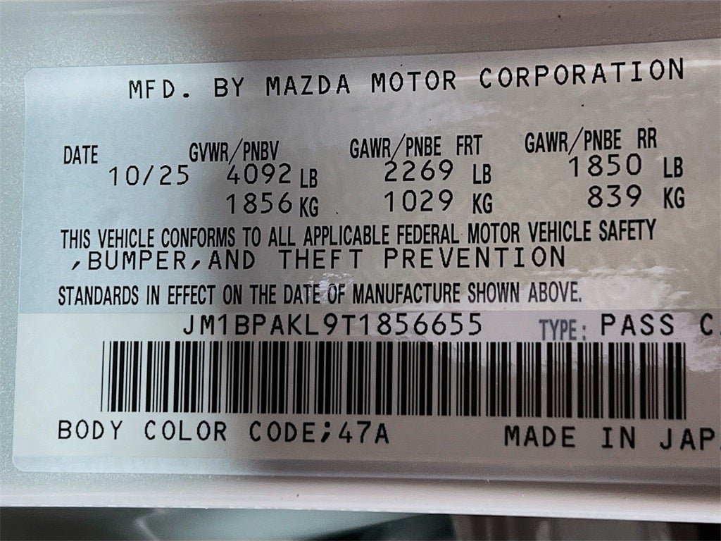 2026 Mazda Mazda3 Hatchback 2.5 S Select Sport