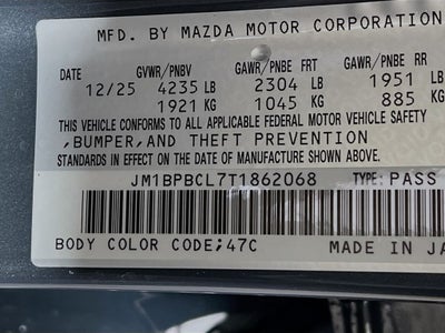 2026 Mazda Mazda3 Sedan 2.5 S Carbon Edition AWD