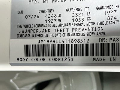 2026 Mazda Mazda3 2.5 S Carbon Edition S