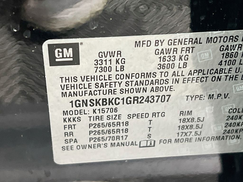 2016 Chevrolet Tahoe LT