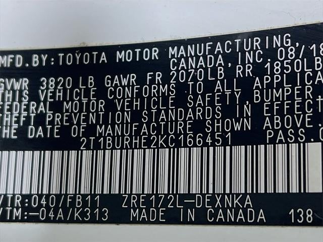 2019 Toyota Corolla SE