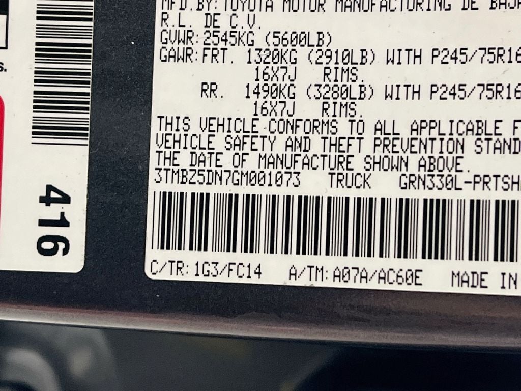 2016 Toyota Tacoma SR5 V6
