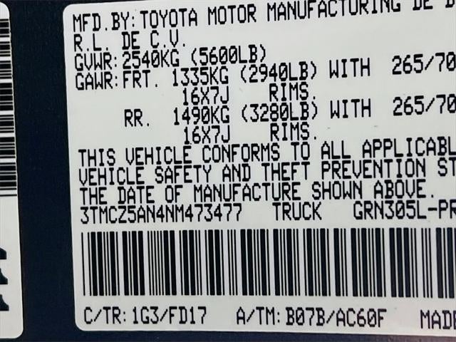 2022 Toyota Tacoma TRD Off-Road V6