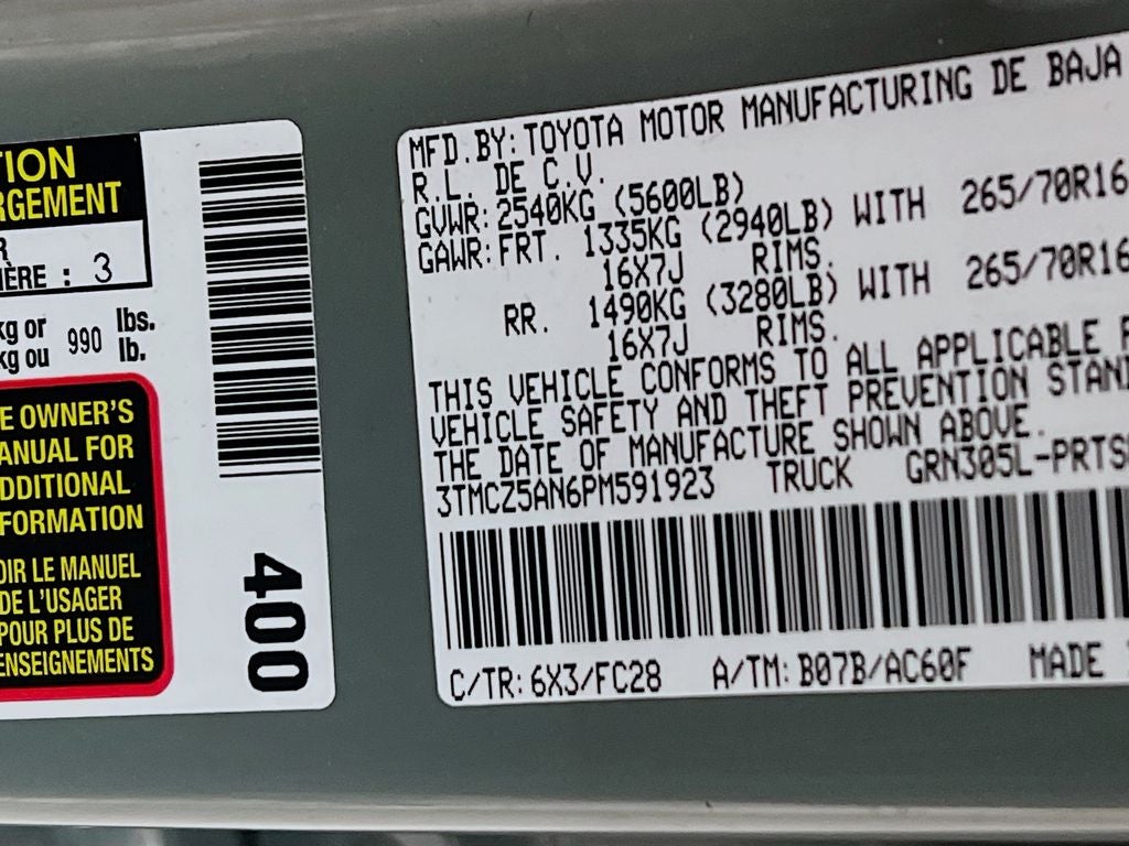2023 Toyota Tacoma Trail Edition V6