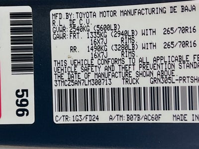 2020 Toyota Tacoma TRD Off-Road V6