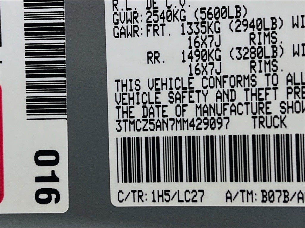 2021 Toyota Tacoma TRD Off-Road V6