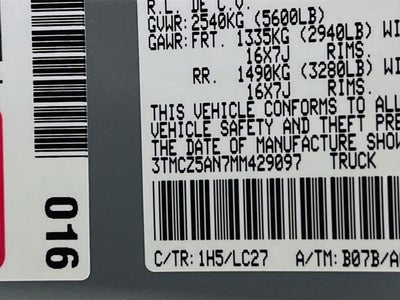 2021 Toyota Tacoma TRD Off-Road V6