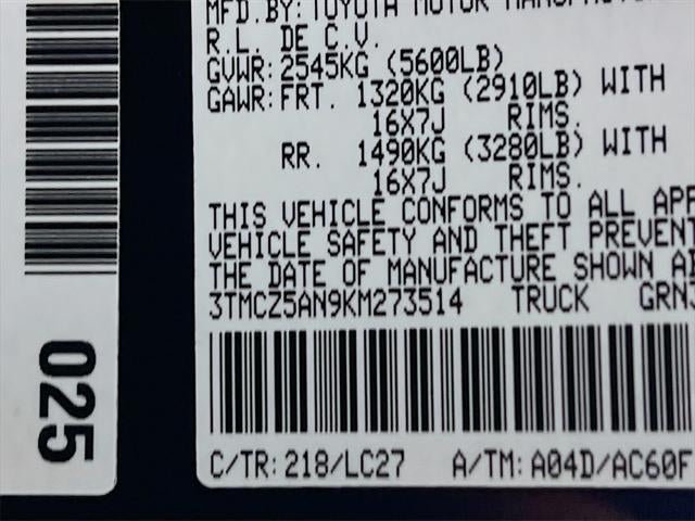 2019 Toyota Tacoma TRD Off-Road V6