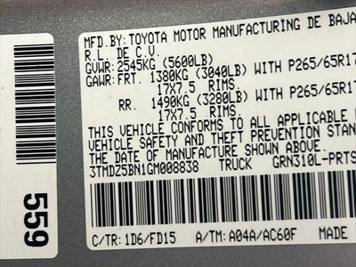 2016 Toyota Tacoma TRD Sport V6