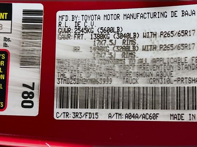 2019 Toyota Tacoma TRD Sport V6