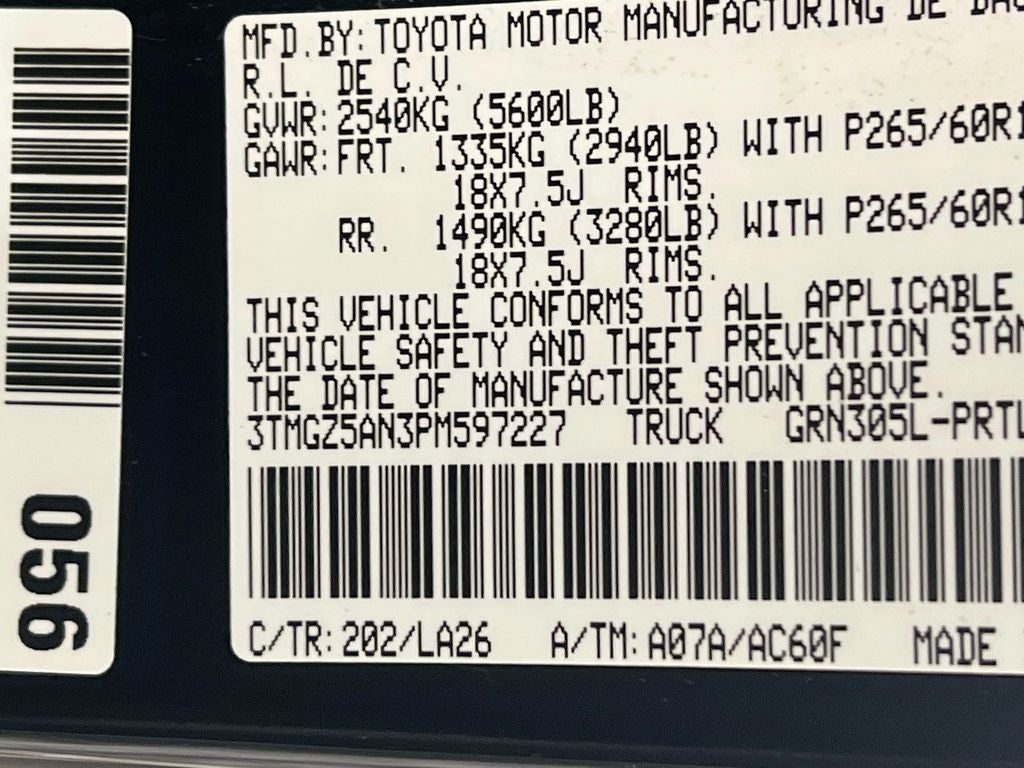2023 Toyota Tacoma Limited V6