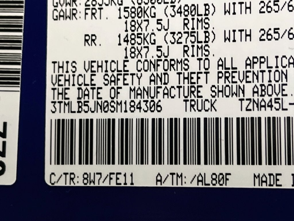 2025 Toyota Tacoma TRD Sport