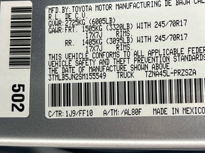 2025 Toyota Tacoma SR5