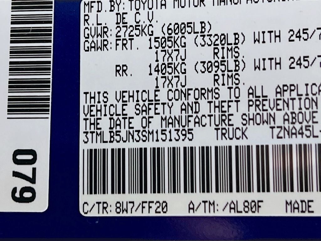 2025 Toyota Tacoma SR5