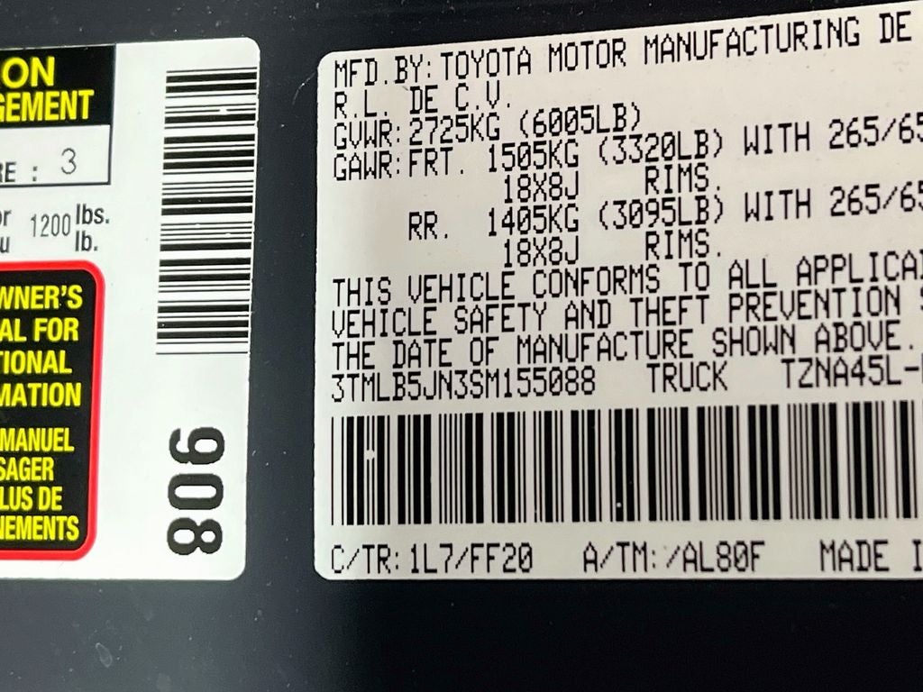 2025 Toyota Tacoma SR5