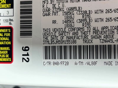 2025 Toyota Tacoma SR5