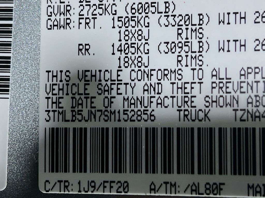 2025 Toyota Tacoma SR5