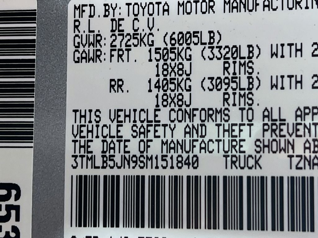 2025 Toyota Tacoma SR5