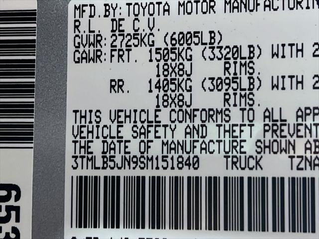 2025 Toyota Tacoma SR5